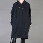 Drawstring Hooded Sweatshirt Dress