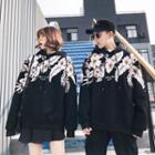 Couple Matching Floral Print Hoodie