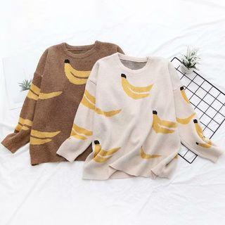 Banana Print Sweater