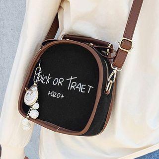 Lettering Canvas Convertible Backpack