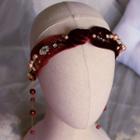 Wedding Bead Dangle Earring / Headpiece