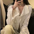 Crinkle Shirt White - One Size