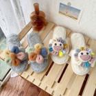 Floral Fluffy Slippers