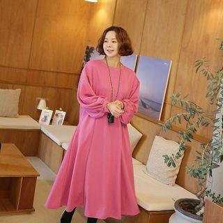 Flared Long Sweatshirt Dress
