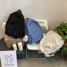 Lightweight Plain Backpack / Bear Bag Charm / Set