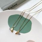 Couple Matching Heart 925 Sterling Silver Necklace / Set