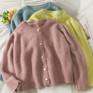 Crew-neck Loose Cardigan In 6 Colors