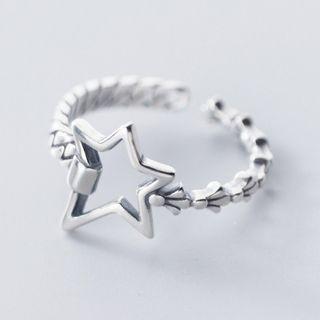 Star Open Ring S925 Silver - Ring - One Size