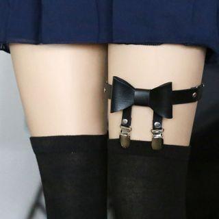 Faux Leather Garter Suspender