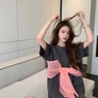 Crewneck Bow Oversized Shirt