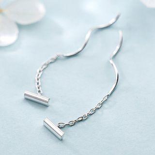 925 Sterling Silver Pull-through Earring