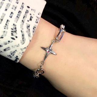 Star Alloy Freshwater Pearl Bracelet Silver - One Size