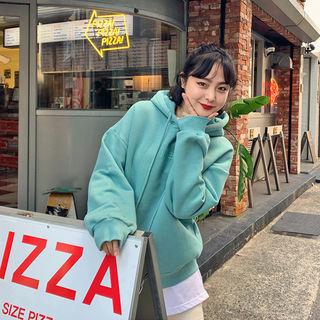 Letter Embroidery Colored Hoodie