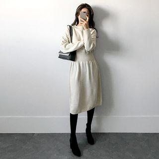 Crew-neck Midi Sweater Dress