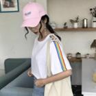 Rainbow Stripe Short-sleeve T-shirt