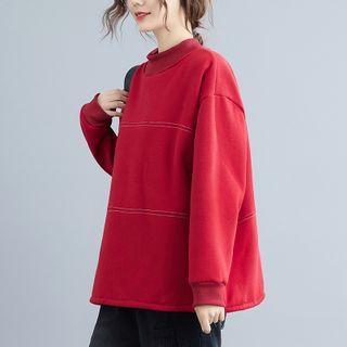 Semi High-neck Long-sleeve Sweater