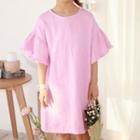 Family Matching Short-sleeve Ruffled Dress