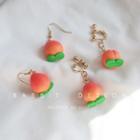 Peach Earring / Clip-on Earring