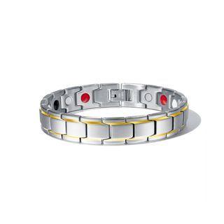 Fashion Domineering Geometric Phnom Penh 316l Stainless Steel Bracelet Silver - One Size