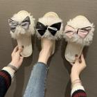 Furry Bow Slippers