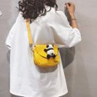 Animal Doll Canvas Crossbody Bag