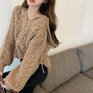 Plain Ribbed Oversize Sweater