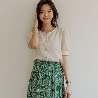 Two-way Patch-pocket Blouse
