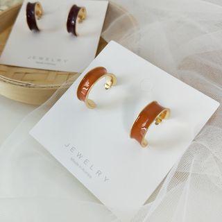 Glaze Open Hoop Earring