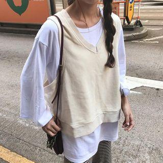 Long-sleeve T-shirt / Plain Vest