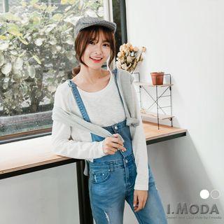 Star Beaded Melange Weaved Top