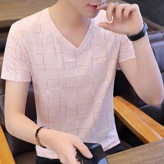 Short-sleeve Patterned T-shirt / Set