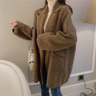 Double Breast Fleece Blazer