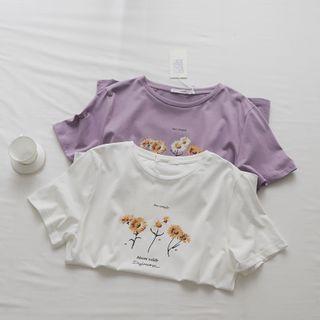 Printed Flower Top