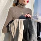 Brushed Mock-neck Warmer Top In 8 Colors