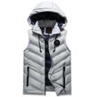 Couple Matching Padded Hooded Zip Vest