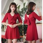 Short-sleeve Two-way A-line Dress