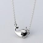 925 Sterling Silver Whale Pendant Necklace S925 Silver - As Shown In Figure - One Size