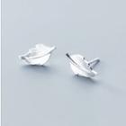 925 Sterling Silver Leaf Earring S925 - Silver - One Size