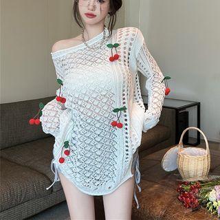 Cherry Sweater White - One Size