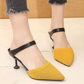Strapped Pointy-toe High-heel Pumps