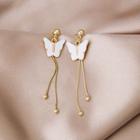 Shell Butterfly Fringed Earring E3208 - As Shown In Figure - One Size