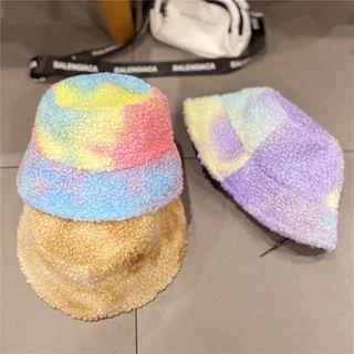 Tie Dye Fleece Bucket Hat