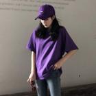 Short-sleeve Twisted Back T-shirt