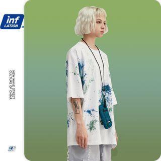 Unisex Splash-ink Loose T-shirt