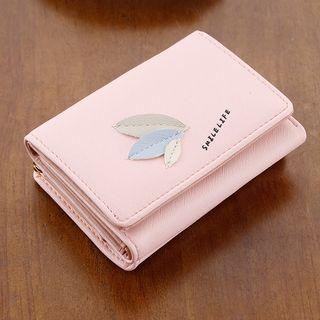 Leaf Faux Leather Wallet