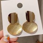 Alloy Disc Earring 1 Pair - As Shown In Figure - One Size