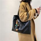 Set: Faux Leather Tote Bag + Doll Bag Charm