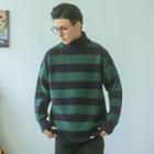 Two-tone Striped Loose-fit Sweater