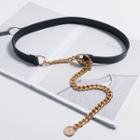Chain Waist Belt Black & Gold - One Size