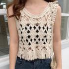 Set: Crochet Tank Top + Bandeau